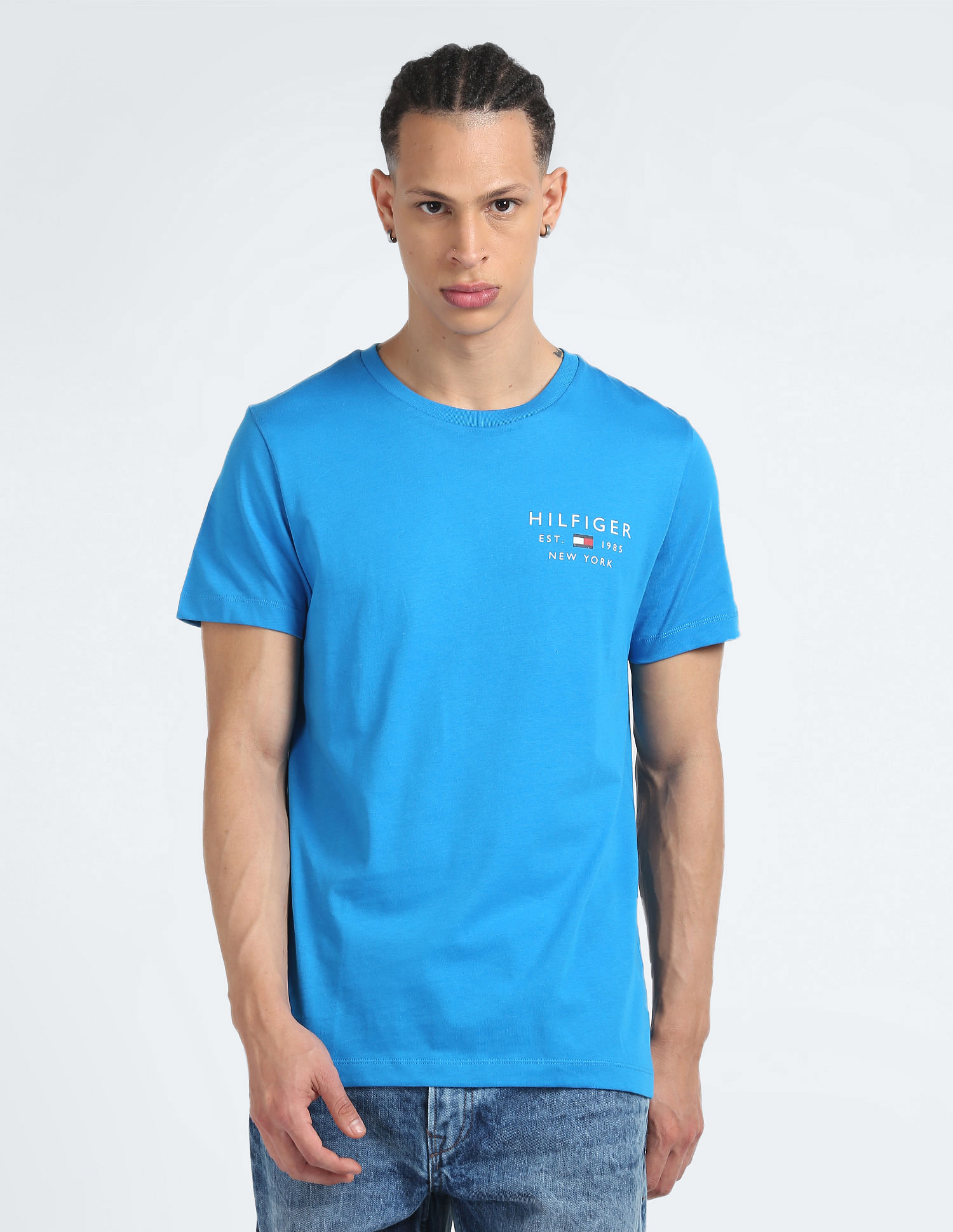Tommy Hilfiger Solid Logo Slim Fit T-Shirt