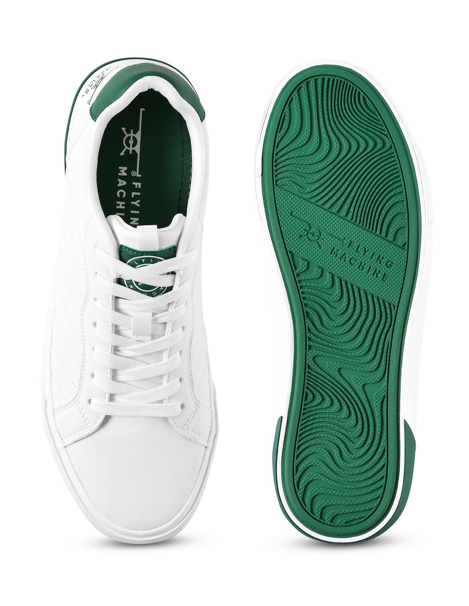 Flying Machine Men Round Toe Lace Up Bruins Sneakers
