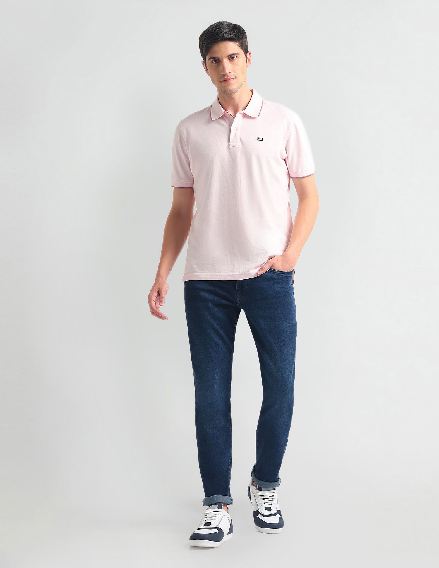 Arrow Sports Jameson Slim Fit Stone Wash Jeans