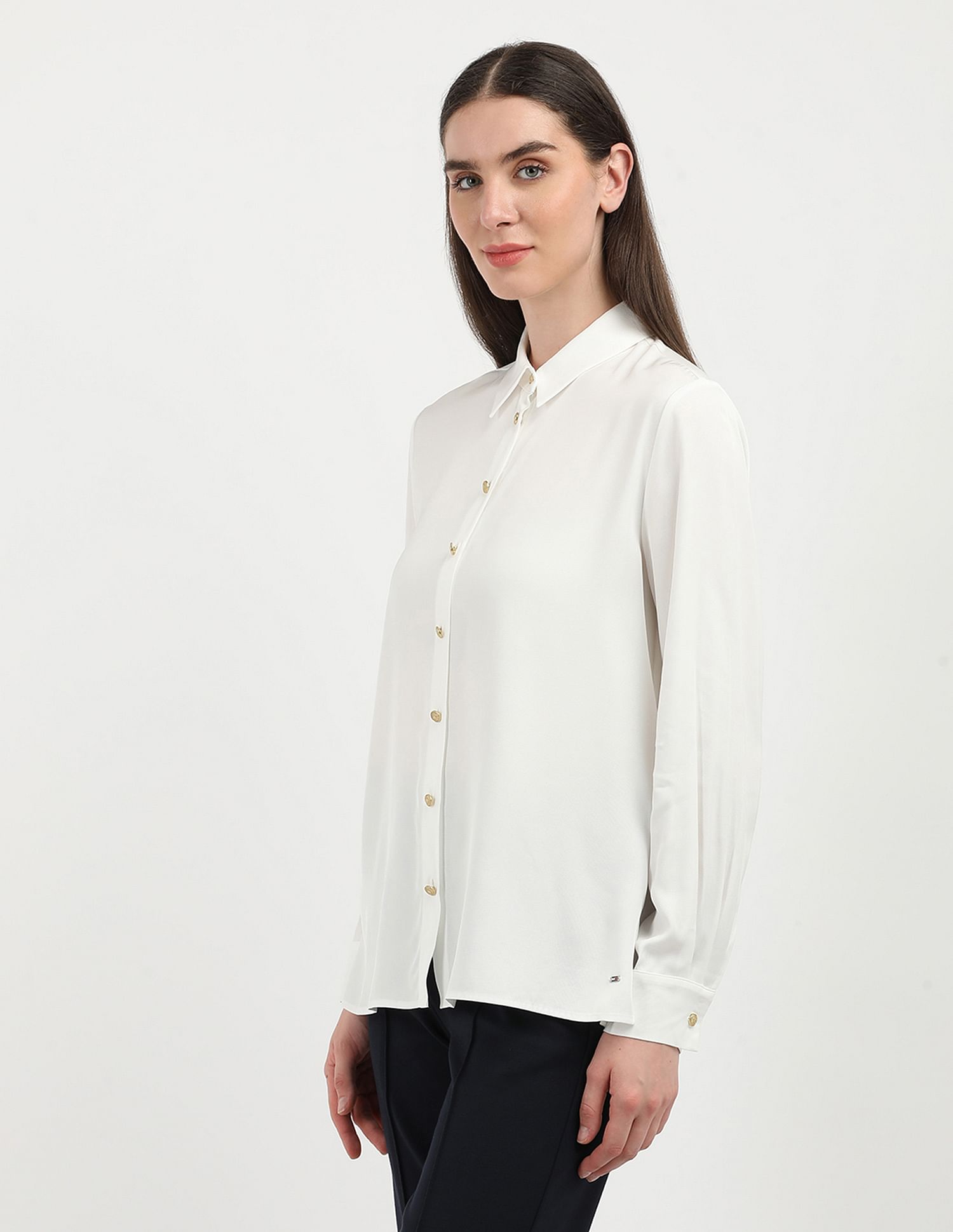 Tommy Hilfiger Regular Fit Spread Collar Shirt