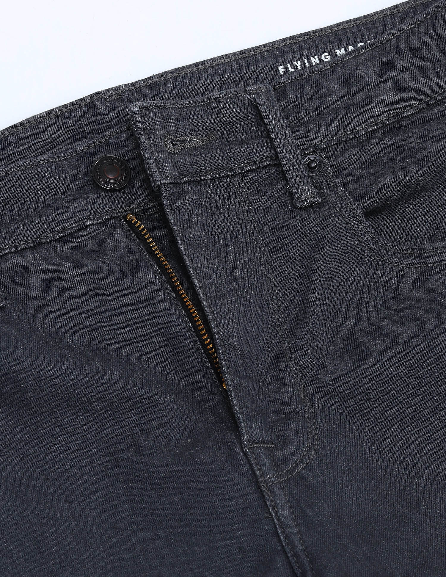 Flying Machine Slash Slim Tapered Fit Jeans