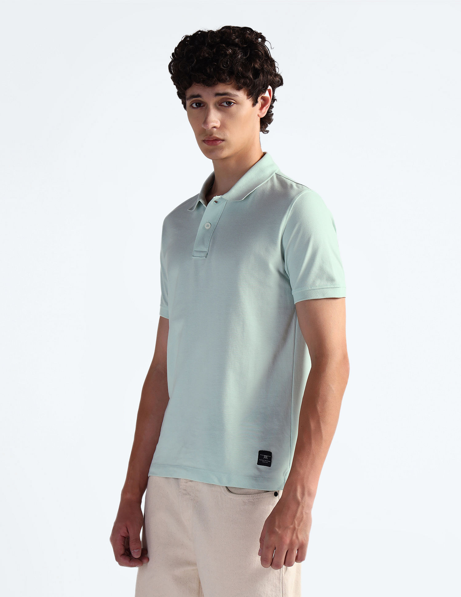 Flying Machine FM X Muhammad Ali Solid Polo Shirt