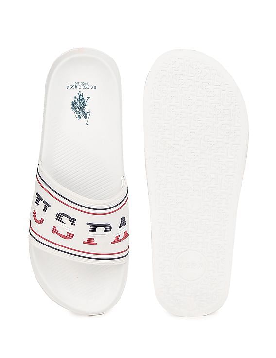 U.S. Polo Assn. Men Embossed Logo Lightweight Nordin Slides