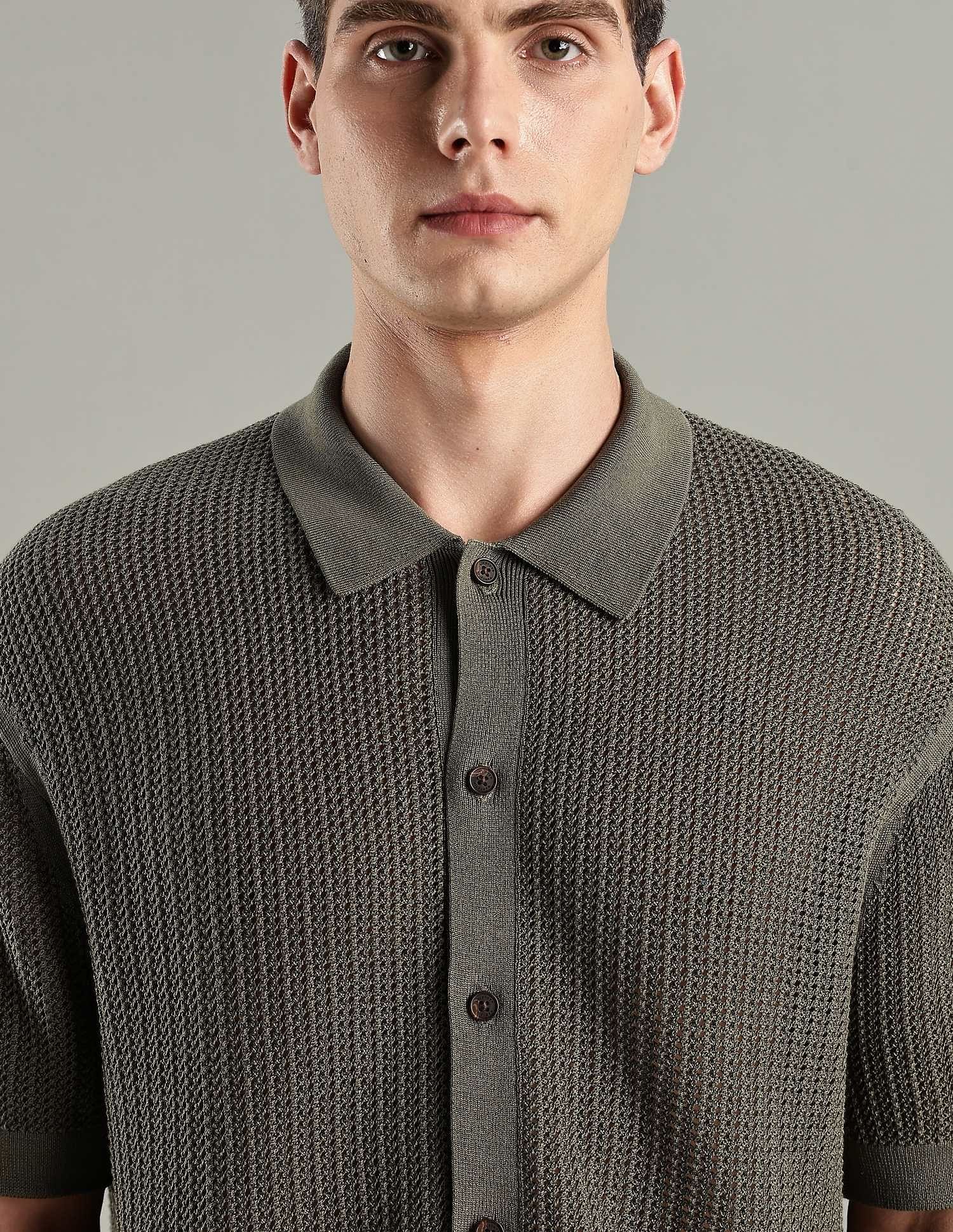 Tommy Hilfiger Texture Relaxed-Fit Cotton Shirt