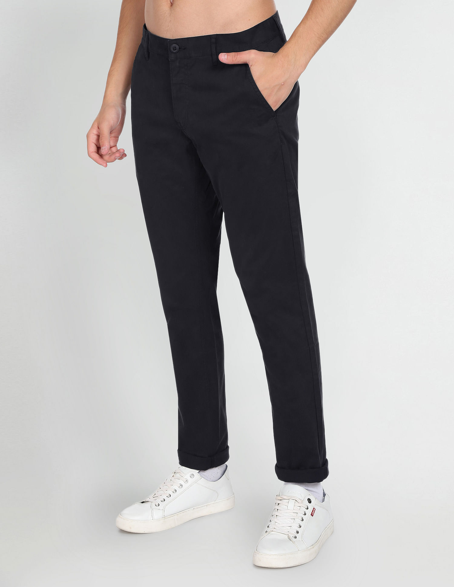 Flying Machine Solid Twill Trousers