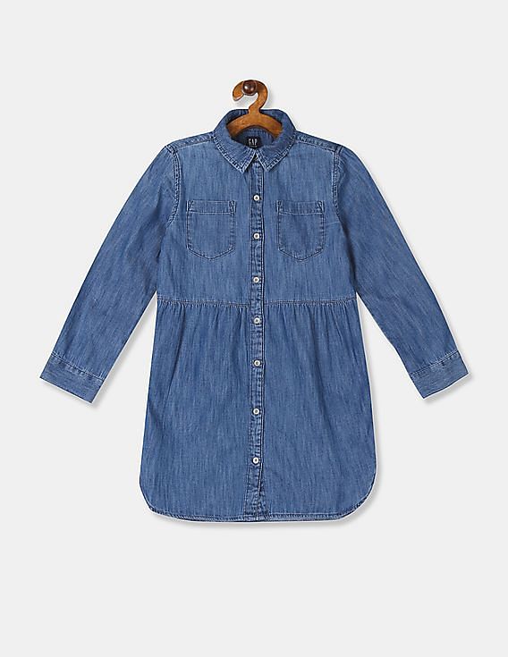 gap girls denim dress
