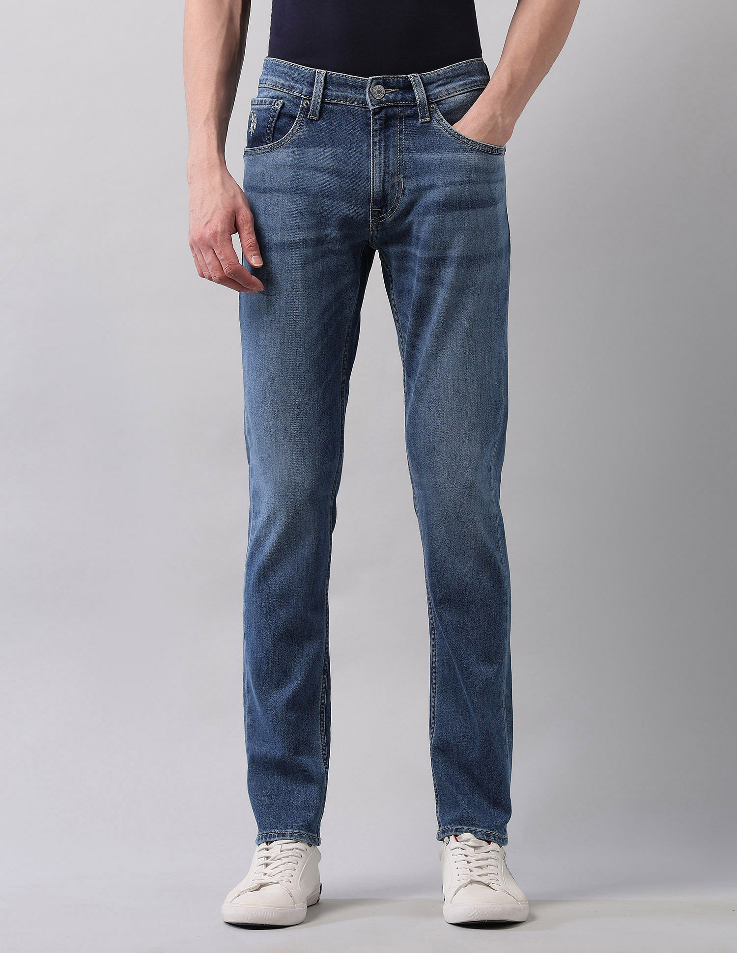 U.S. Polo Assn. Denim Co. Brandon Slim Tapered Fit Blue Jeans