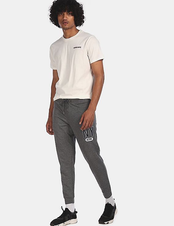 Buy Jainish Dark Grey Tapered Fit Cotton Jogger Pants for Mens Online   Tata CLiQ
