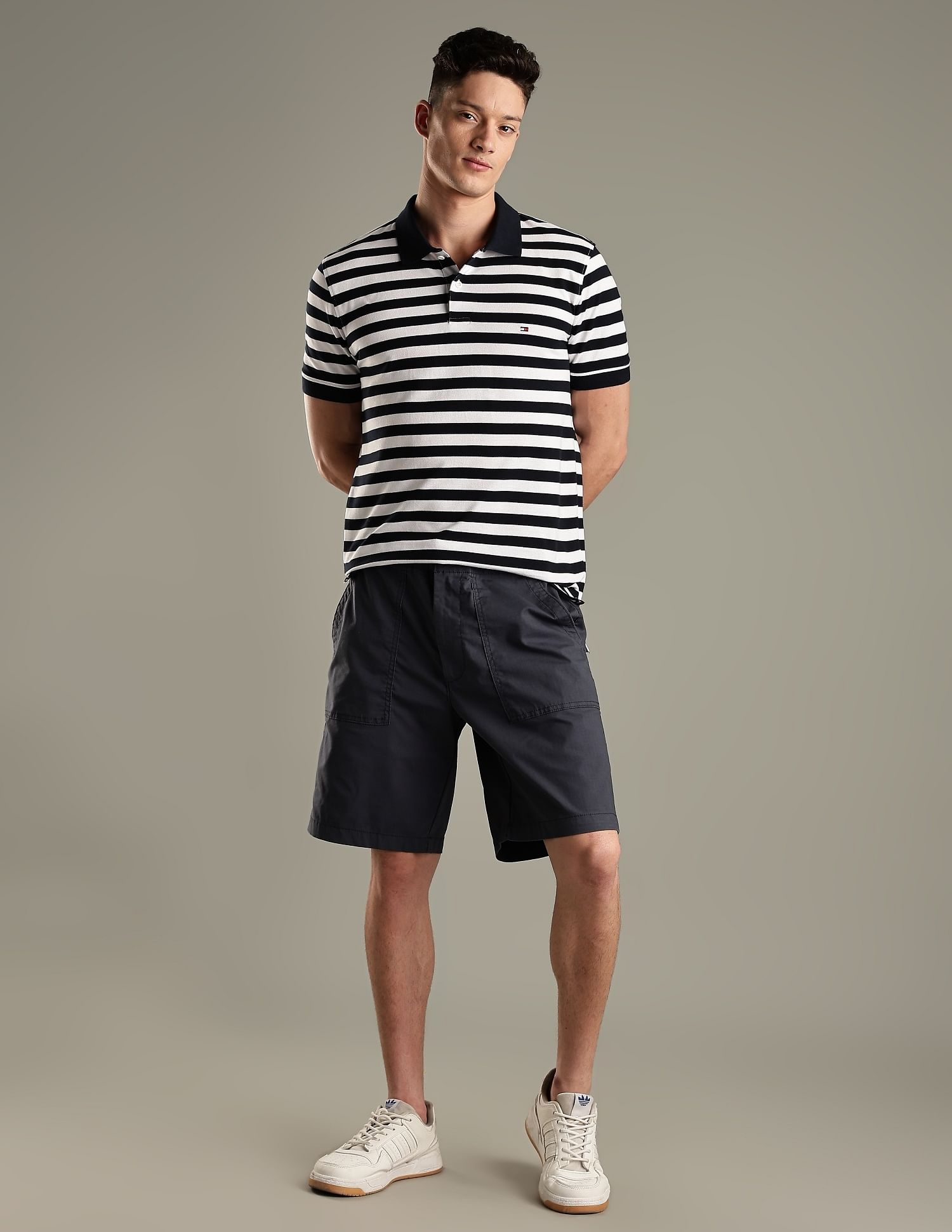 Tommy Hilfiger Striped Relaxed-Fit Cotton Polo Shirt