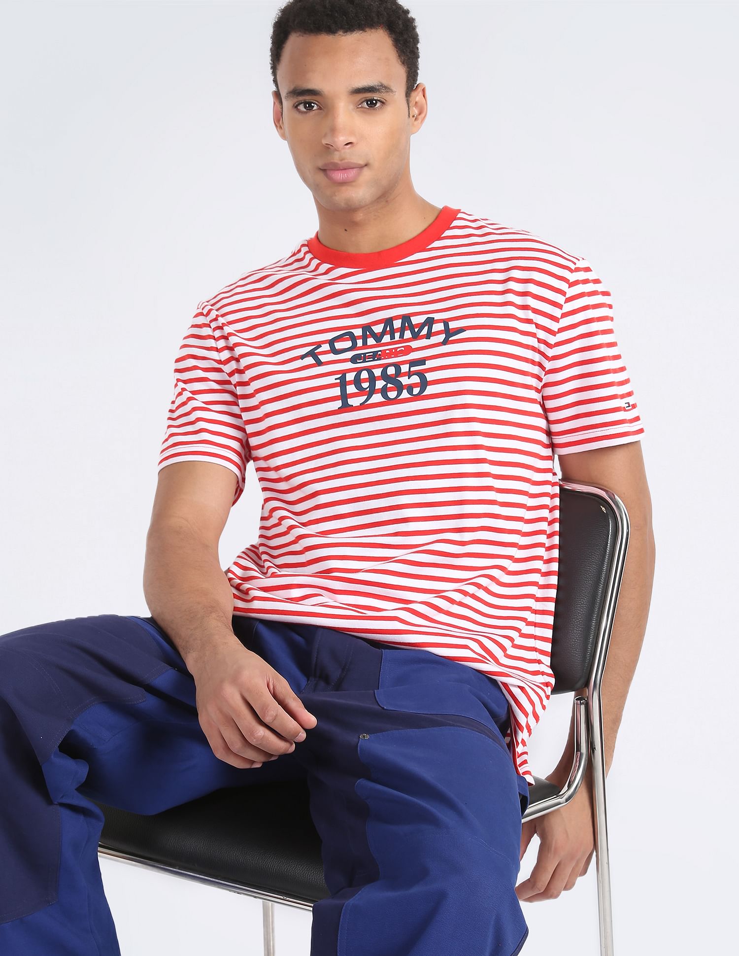 Tommy Hilfiger Transitional Cotton Horizontal Stripe T-Shirt