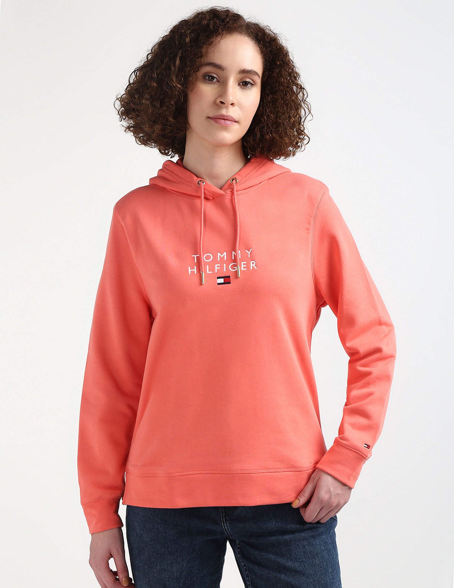 Tommy Hilfiger Basic Branded Hooded Sweatshirt