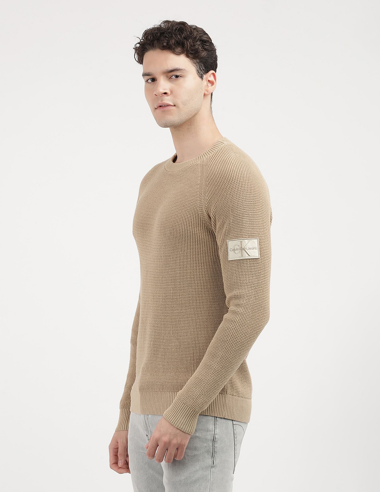 Calvin Klein Jeans Badge Easy Crew Neck Sweater