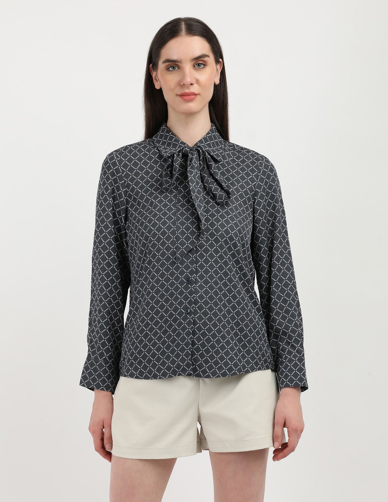 Tommy Hilfiger Regular Fit Geometric Printed Shirt