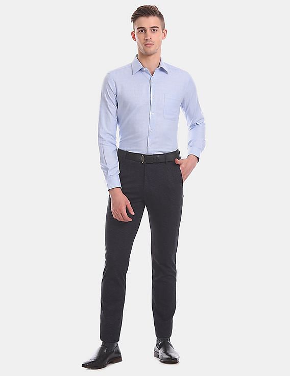 Formal Trousers In Charcoal B91 Travis