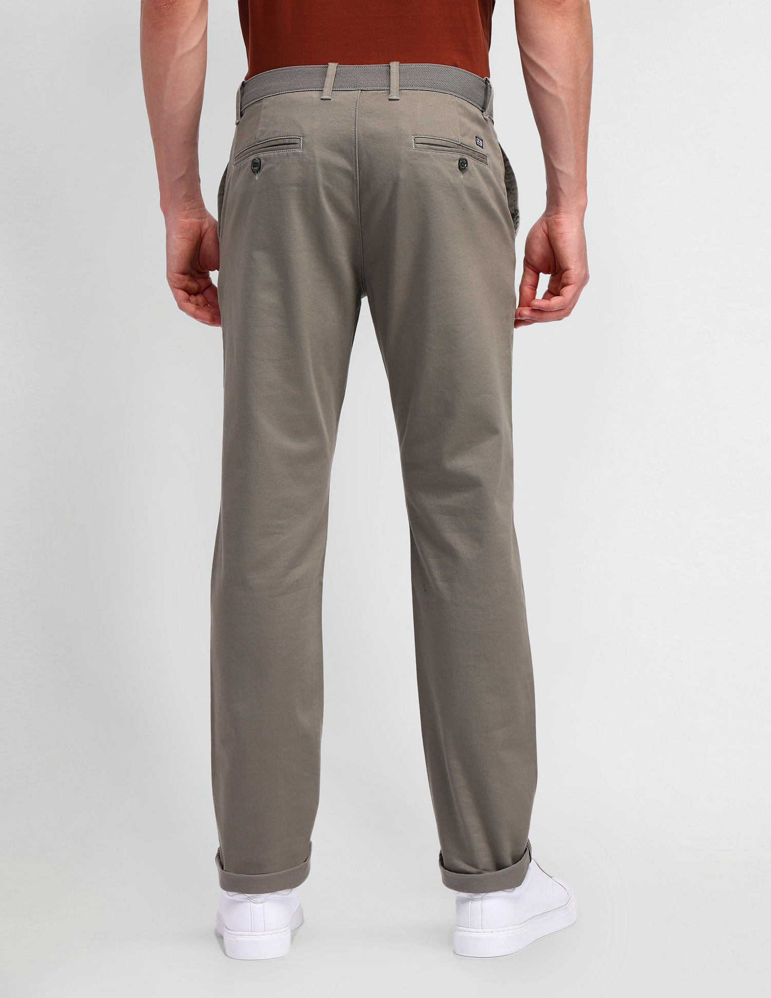 Arrow Sport Regular Fit Mid Rise Trousers