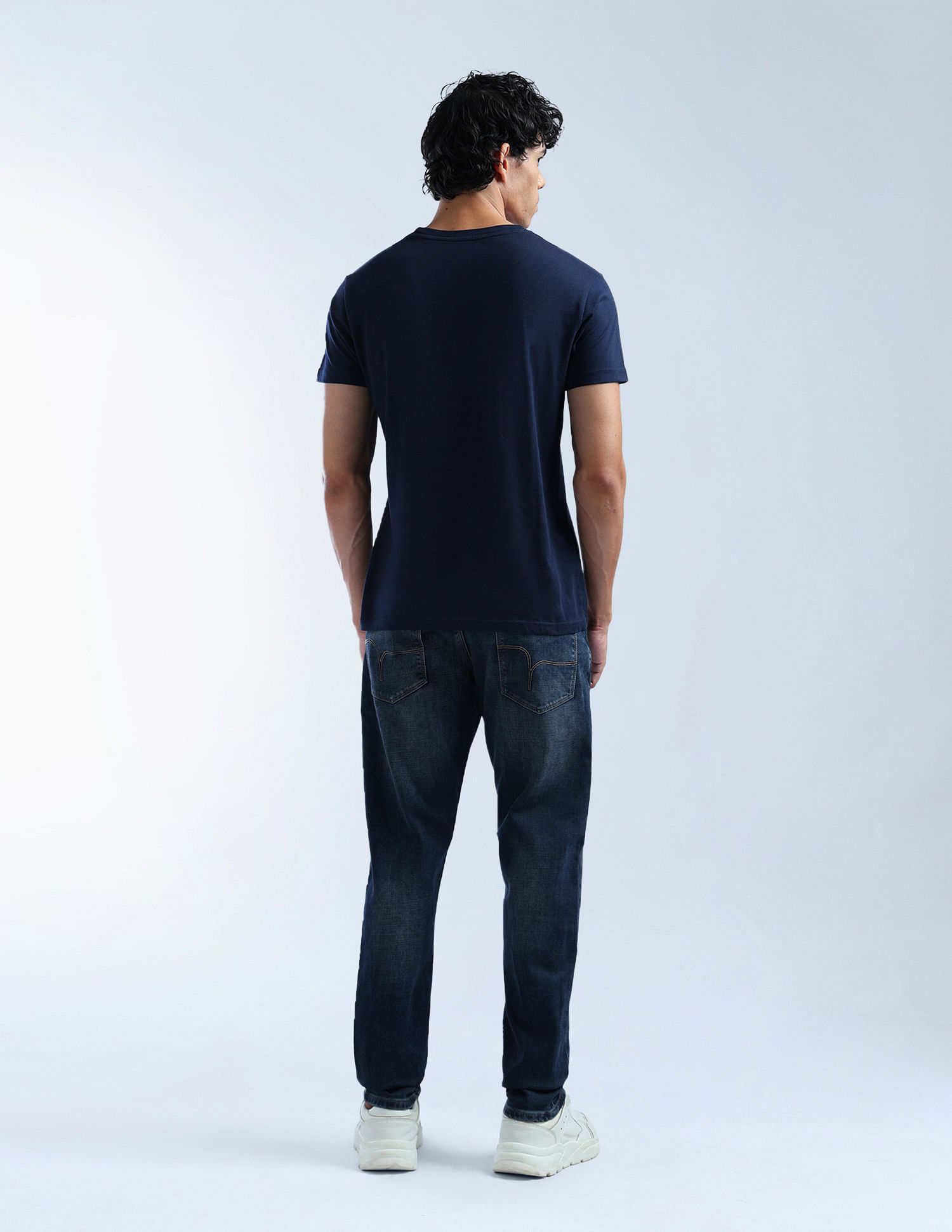 Flying Machine Slash Slim Tapered Fit Whiskered Jeans