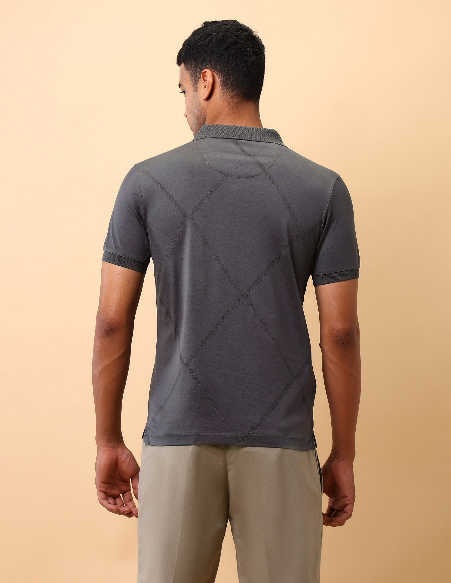 U.S. Polo Assn. Textured Slim Fit Polo Shirt