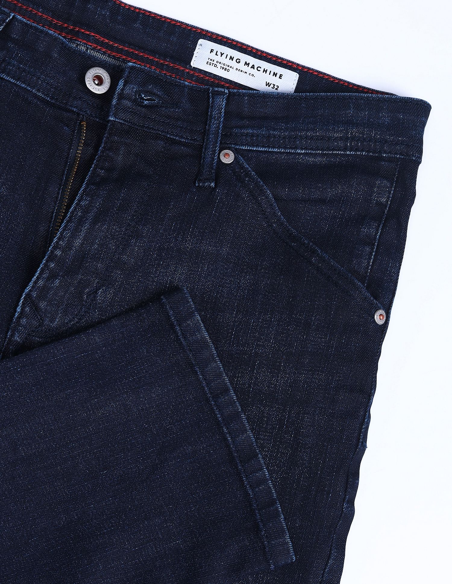 Flying Machine Slash Slim Tapered Fit Jeans