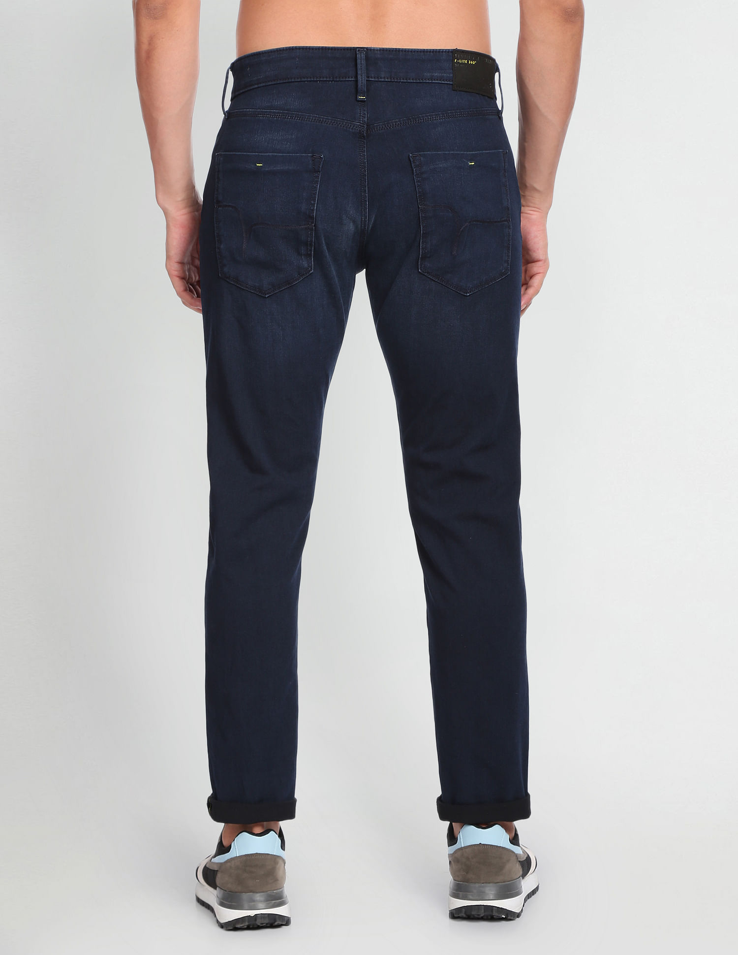 Flying Machine Slash Slim Tapered Dark Wash F-Lite Jeans