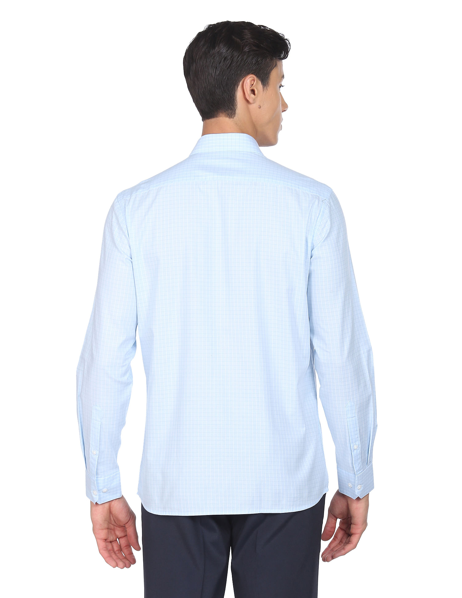 Arrow Manhattan Slim Fit Grid Tattersall Check Shirt