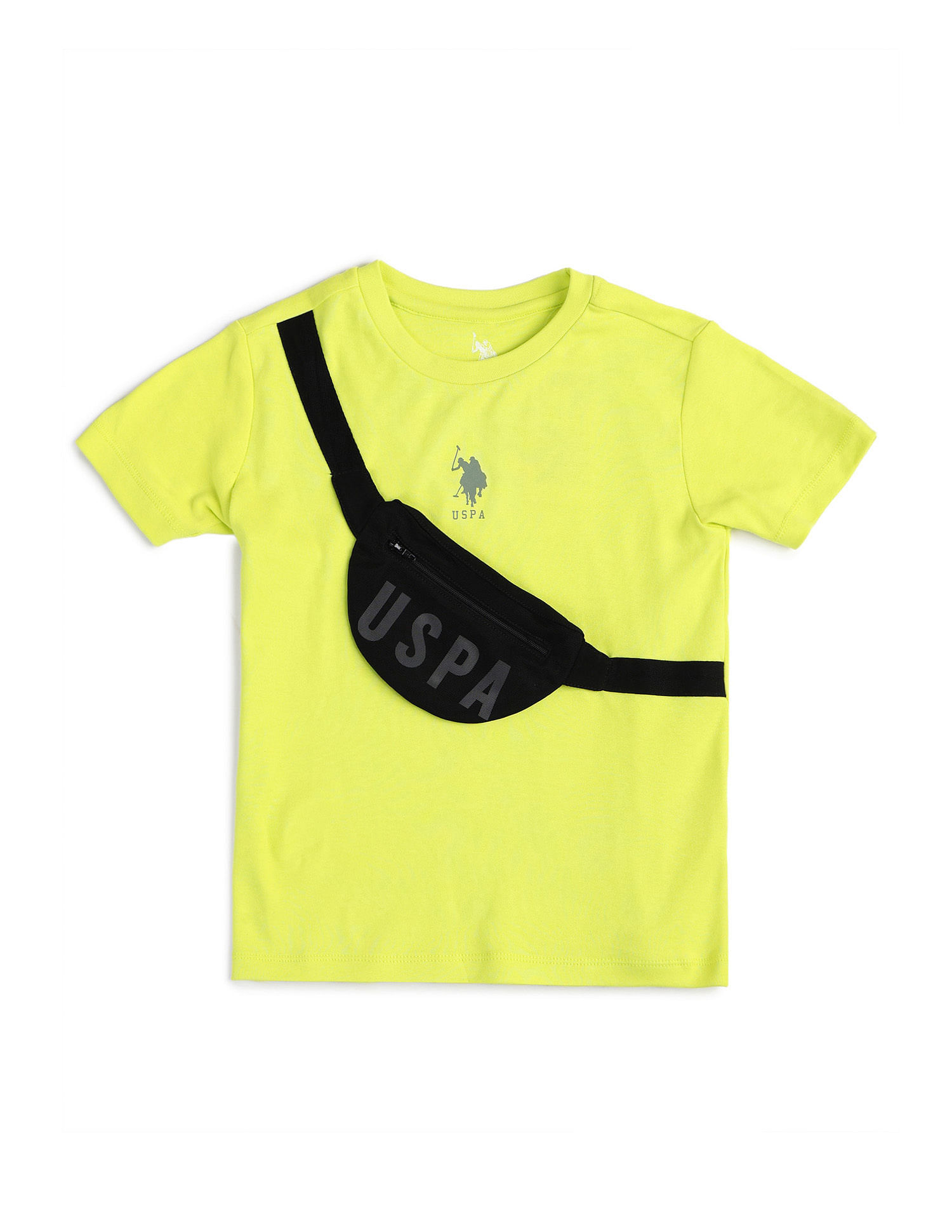 U.S. Polo Assn. Kids Boys Regular Solid T-Shirt