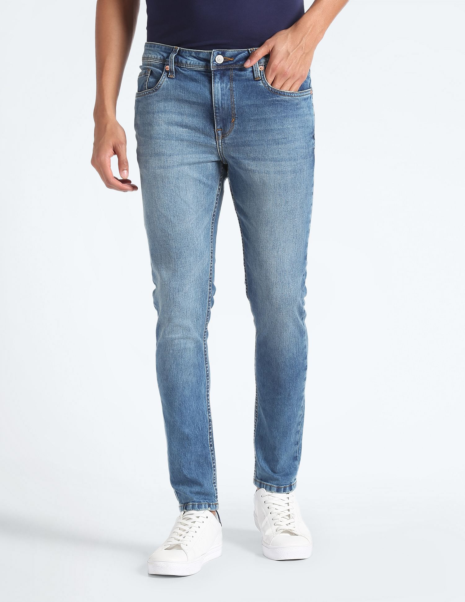 Flying Machine Stone Wash Skinny Jeans