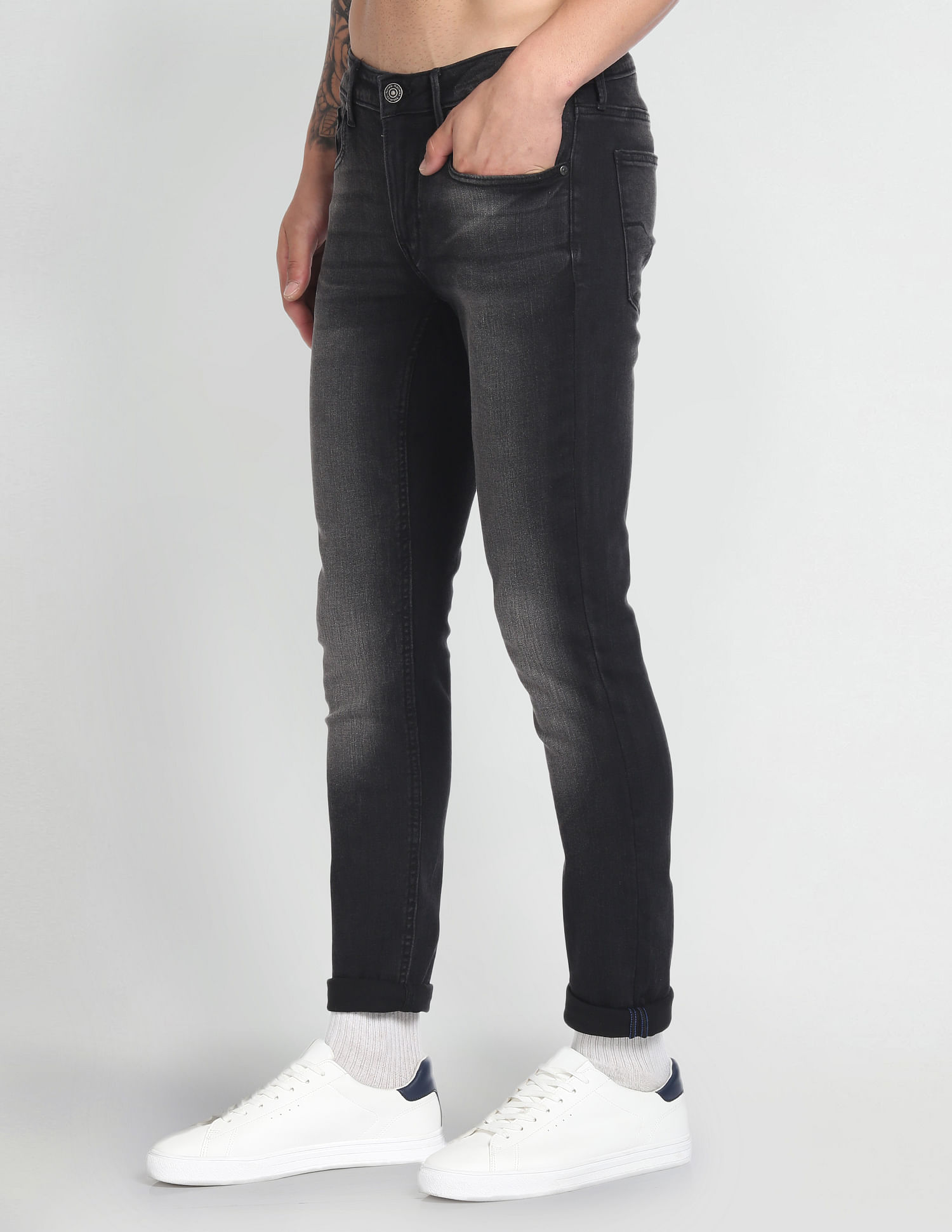 Flying Machine Jackson Skinny Fit Low Rise Jeans