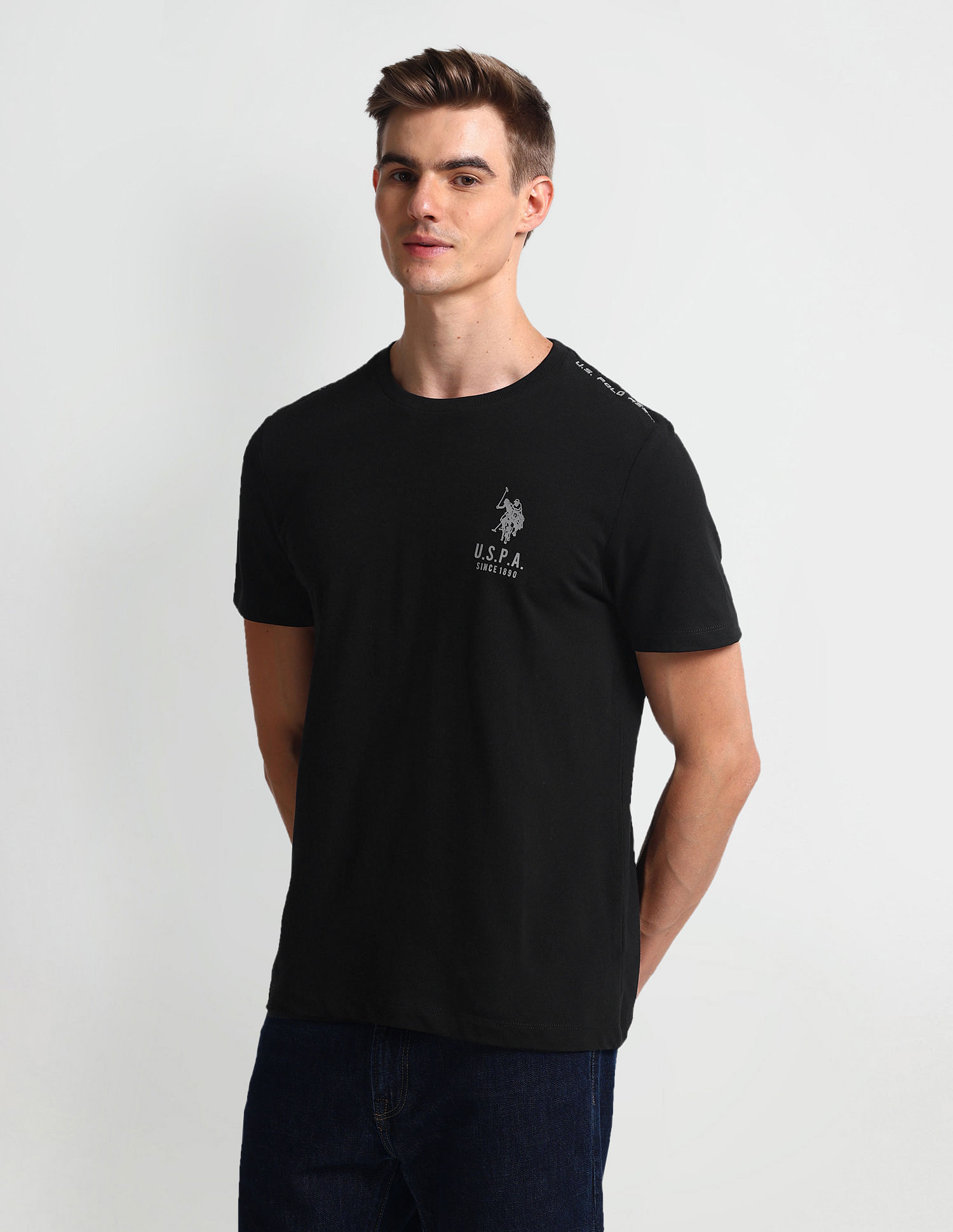 U.S. Polo Assn. Denim Co. Crew Neck Muscle Fit T-Shirt