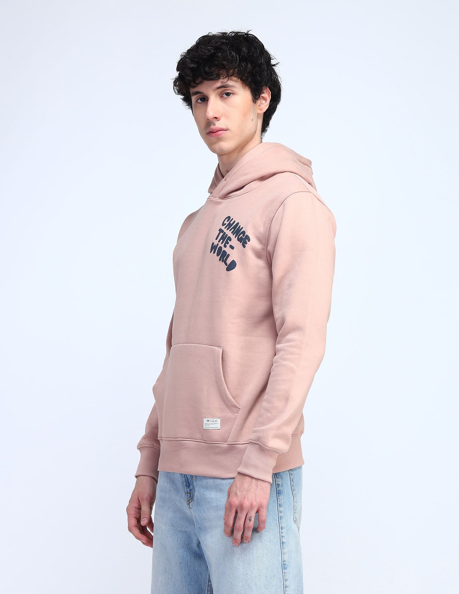 Flying Machine Typographic Printed Regular Fit Sweatshirt