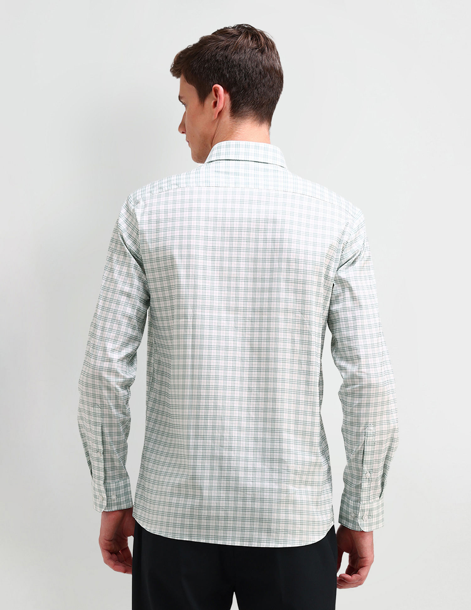 Arrow Slim Fit All-Over Pattern Shirt