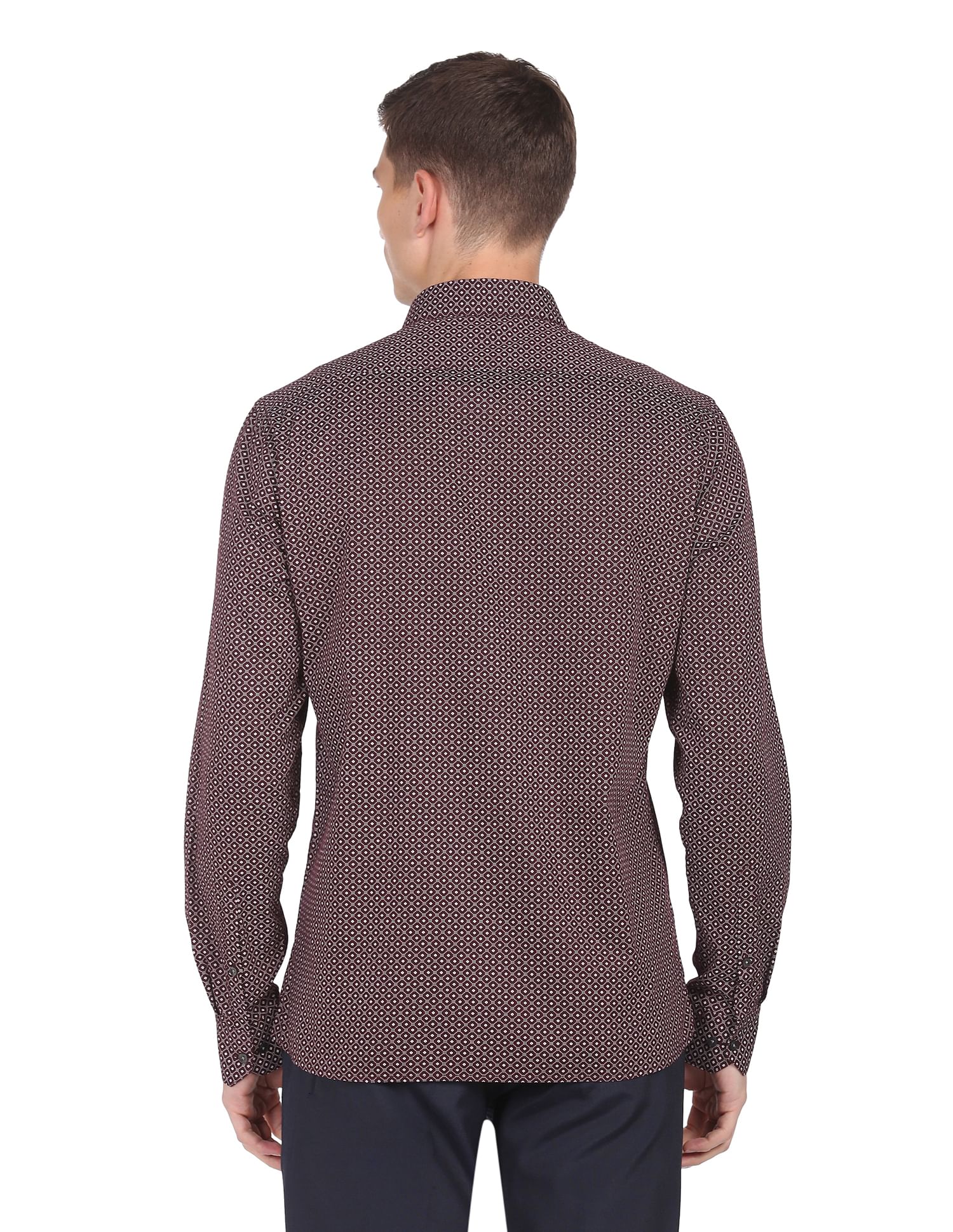 Arrow Geometric Printed Pure Cotton Shirt