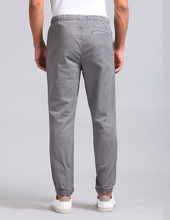 Gray Gap Jogger Jeans Buy GAP Men Grey Twill Joggers With GapFlex