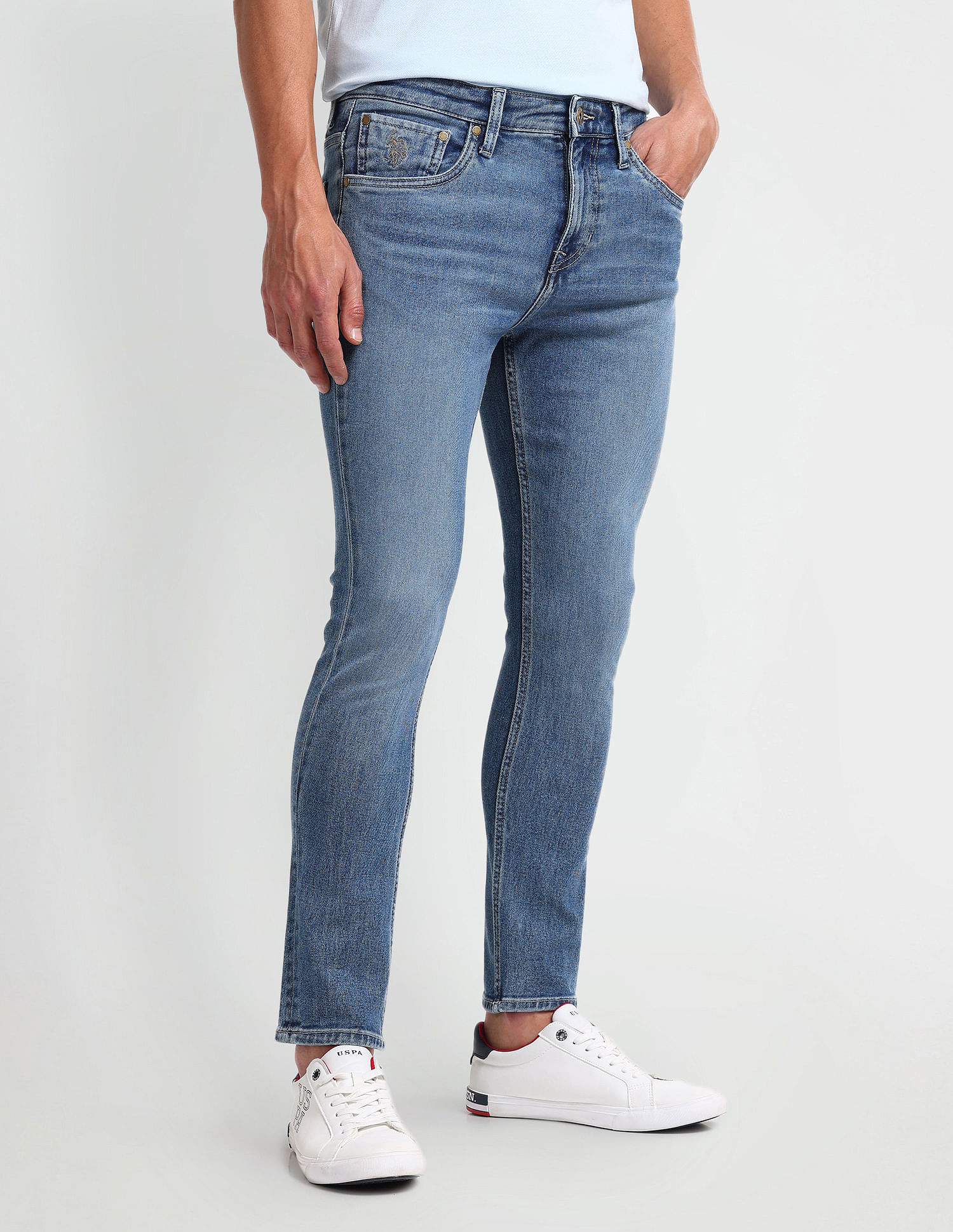 U.S. Polo Assn. Denim Co. Henry Tapered Cropped Fit Blue Jeans