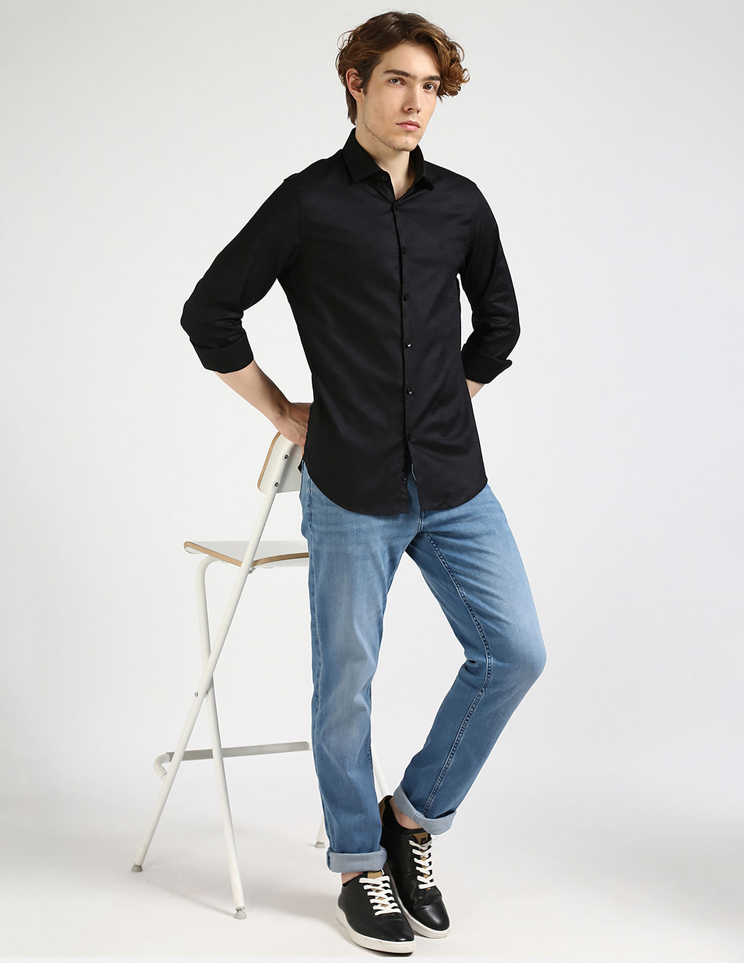 Calvin Klein Jeans Slim Fit Textured Shirt