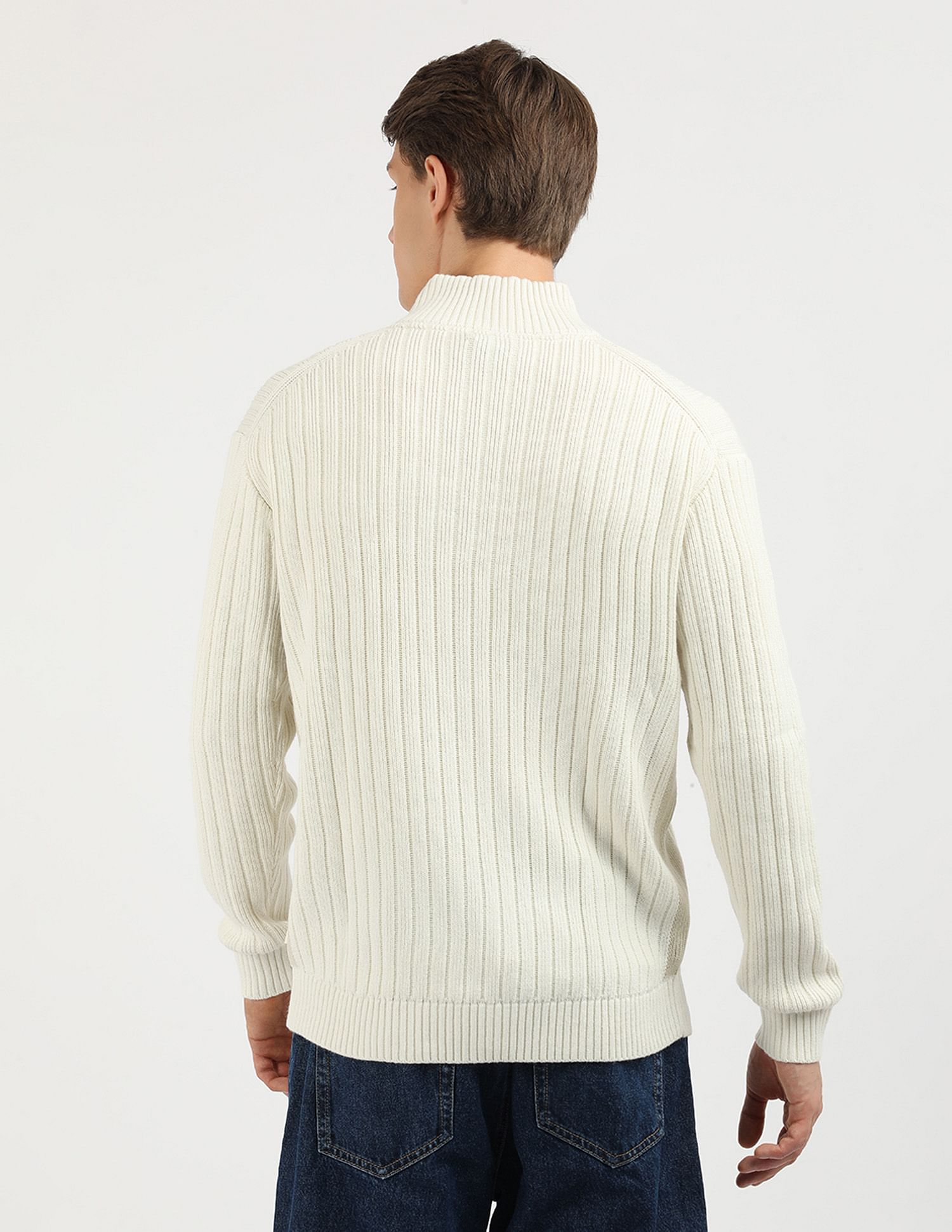 Calvin Klein Jeans Linear Half Zip Solid Sweater