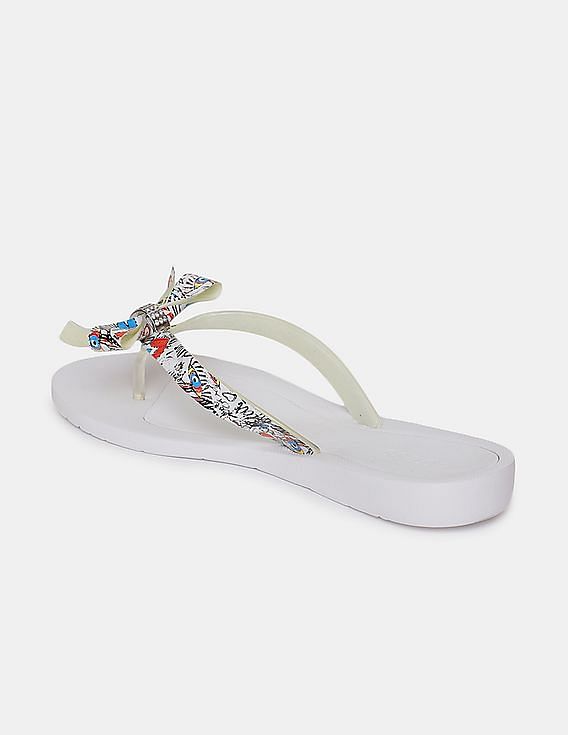 Guess bow 2025 flip flops