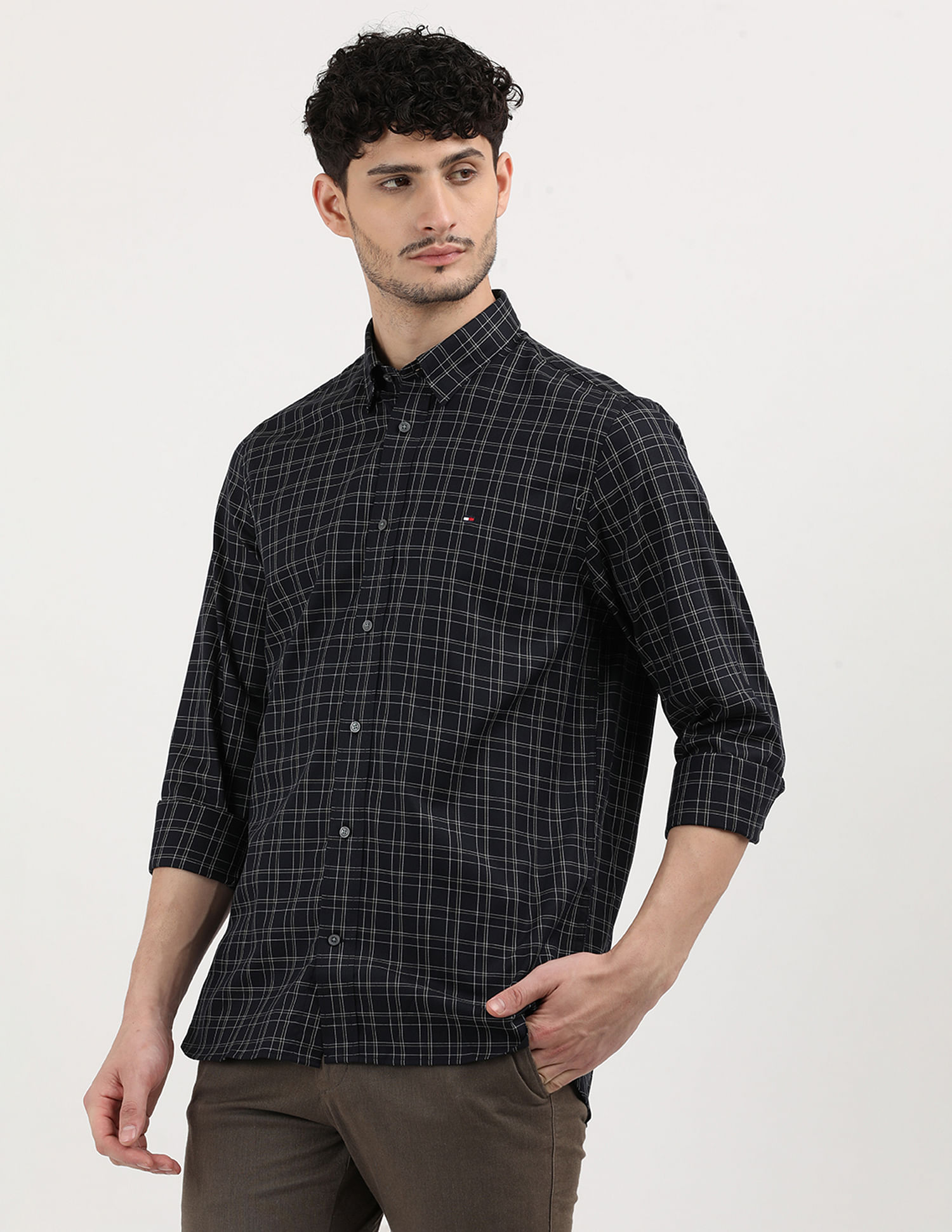 Tommy Hilfiger Windowpane Twill Check REgular Fit Shirt