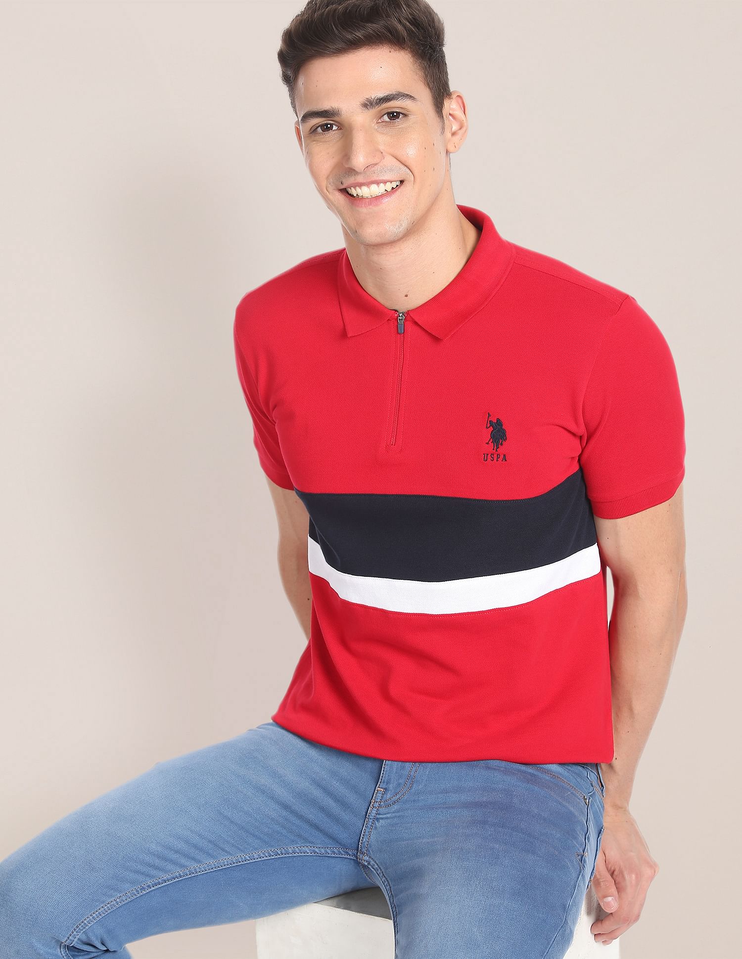 Mens slim polo shirts hotsell