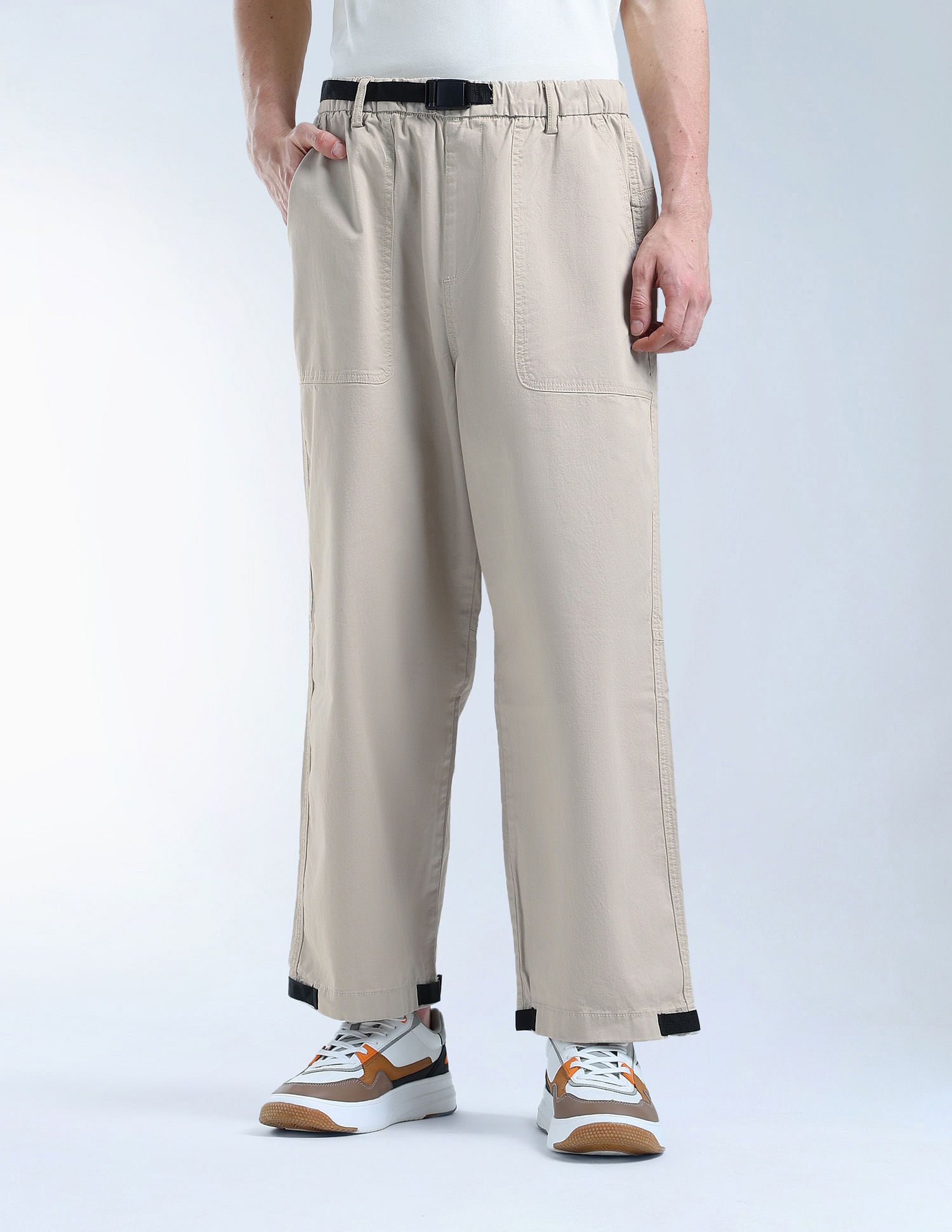 Flying Machine Twill Relaxed Fit Cargos
