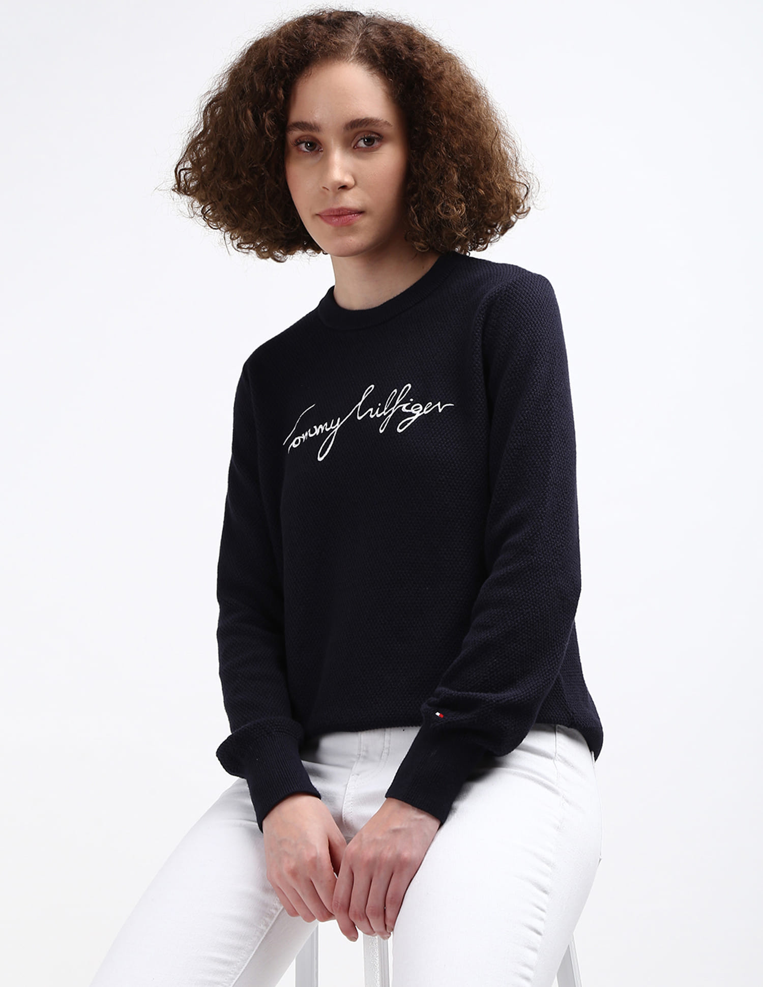 Buy Tommy Hilfiger Sadie Crew Neck Sweater