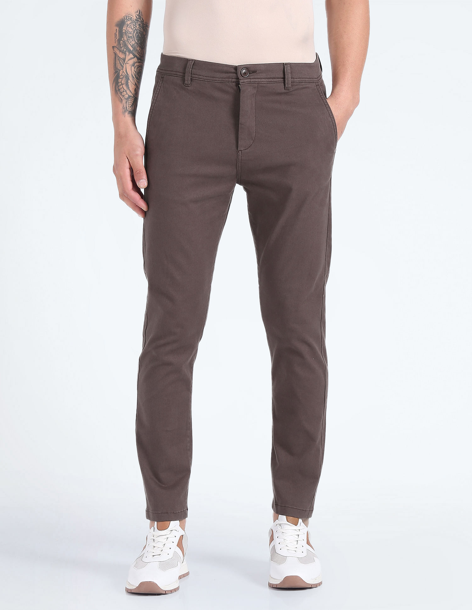 Flying Machine Solid Twill Trousers