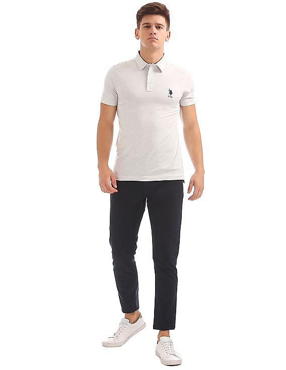 U.S. Polo Assn. Slim Fit Heathered Polo Shirt