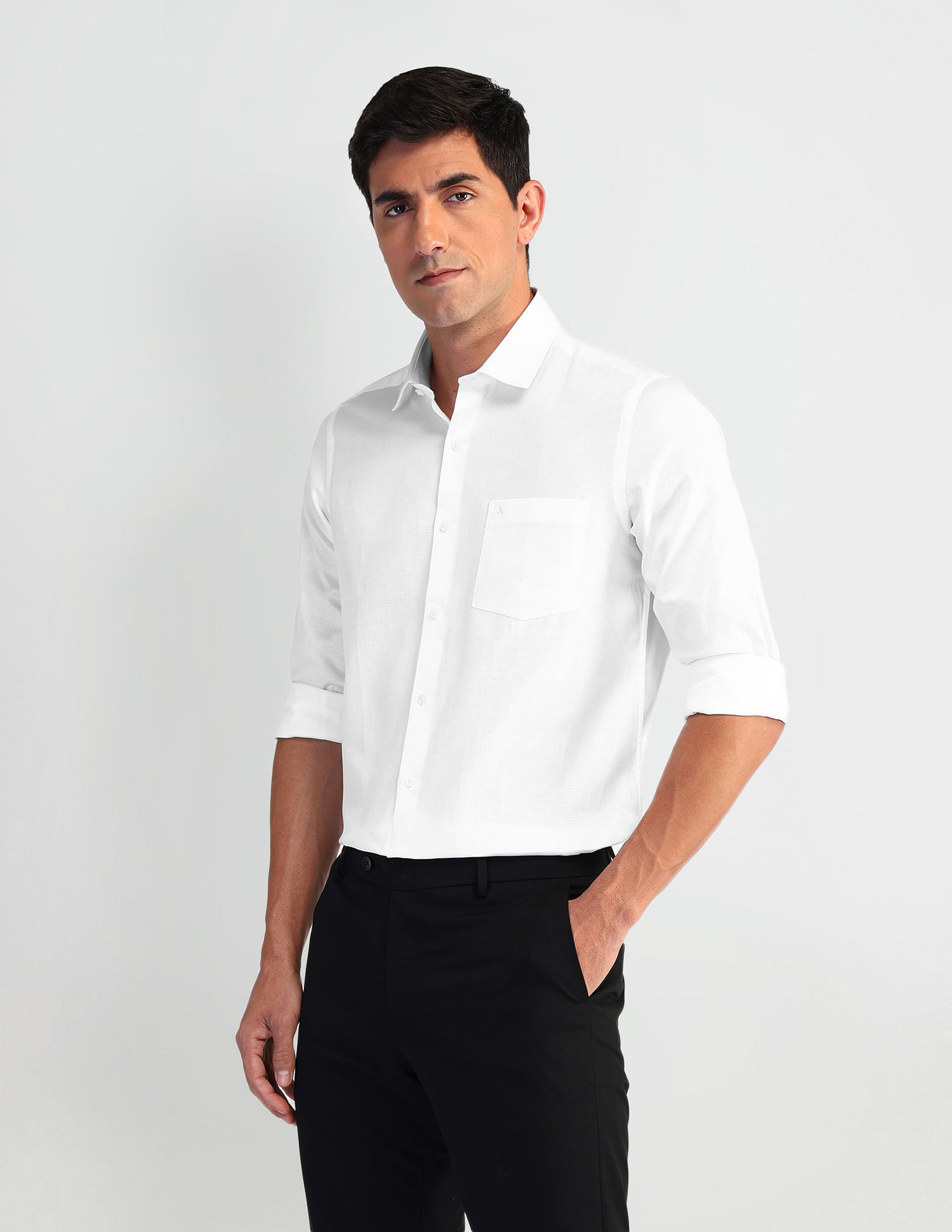 Arrow Manhattan Slim Fit Dobby Shirt
