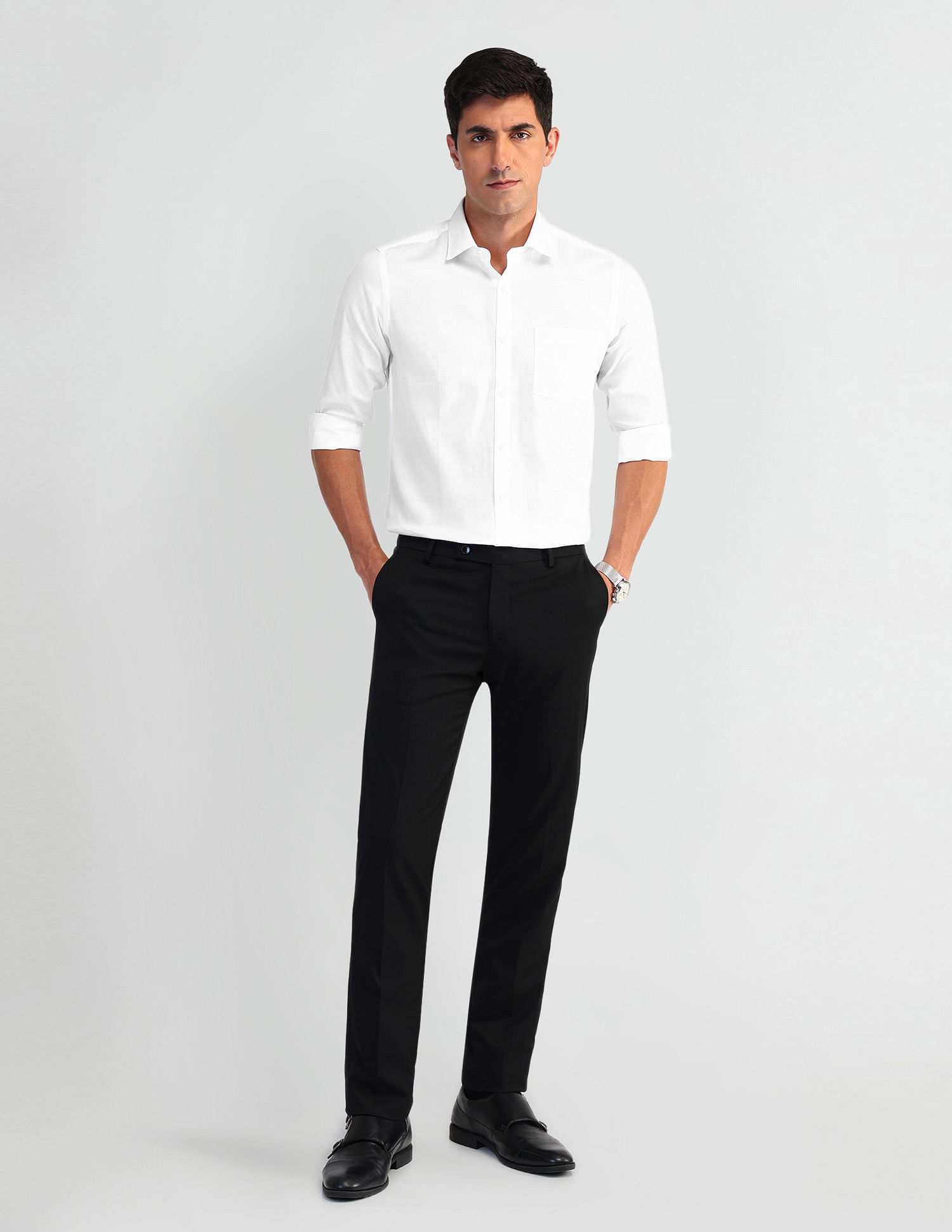 Arrow Manhattan Slim Fit Dobby Shirt