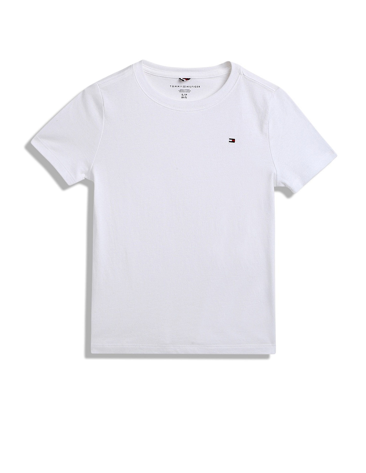 Tommy Hilfiger Kids Boys Solid Regular-Fit Cotton T-Shirt