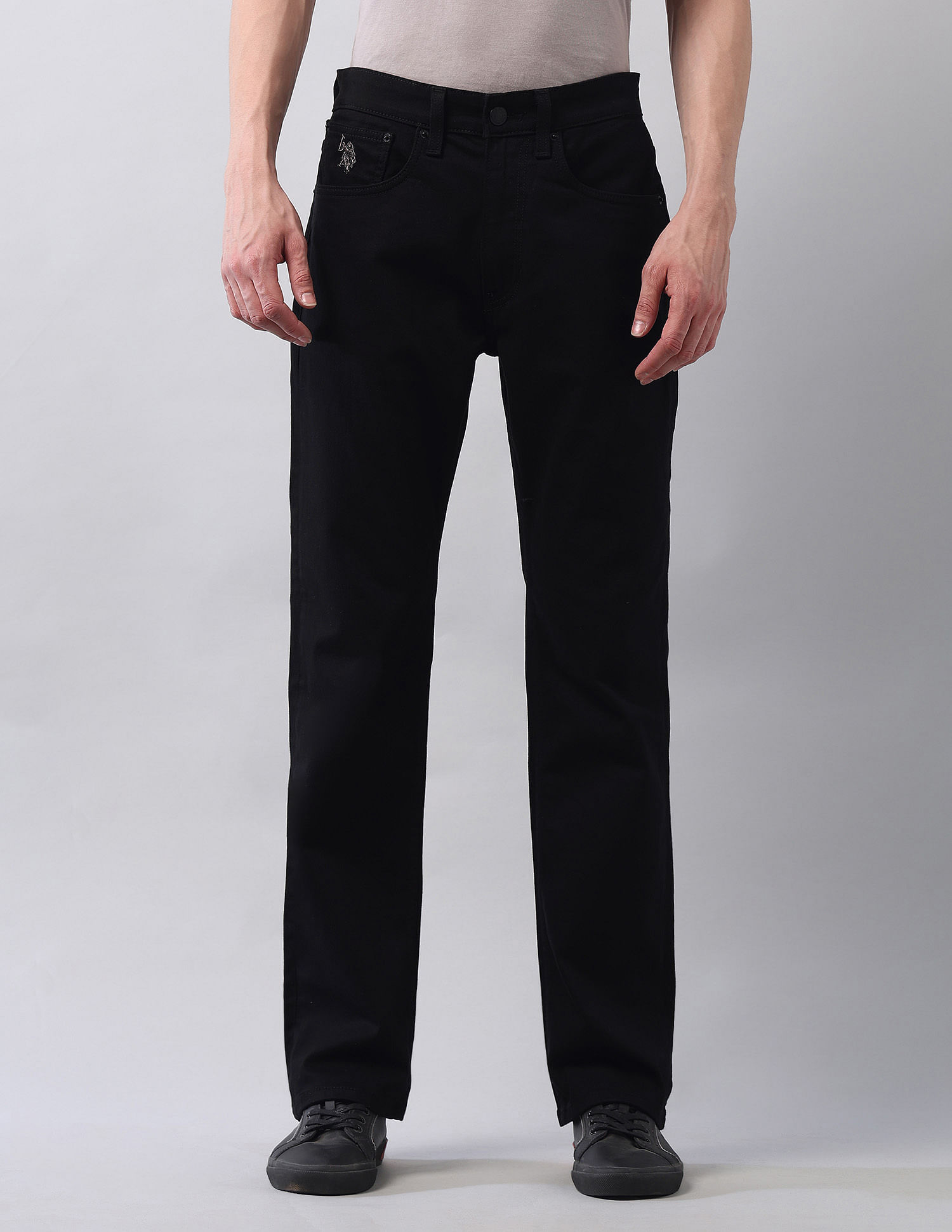 U.S. Polo Assn. Denim Co. Connor Bootcut Stay Black Jeans