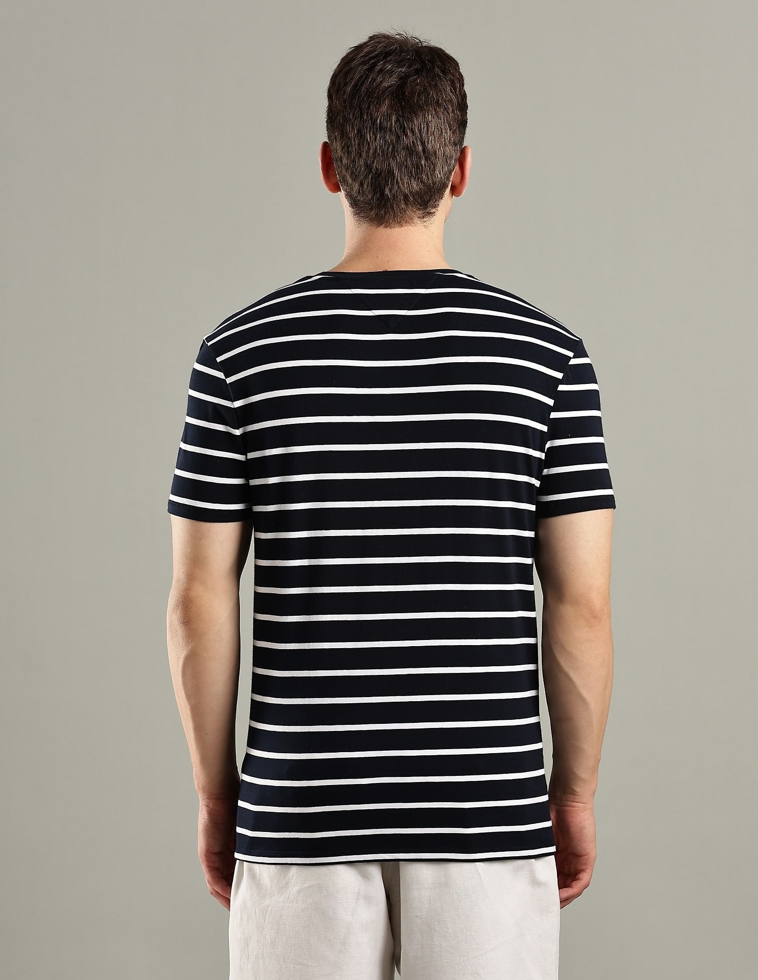 Tommy Hilfiger Striped Slim-Fit Cotton T-Shirt