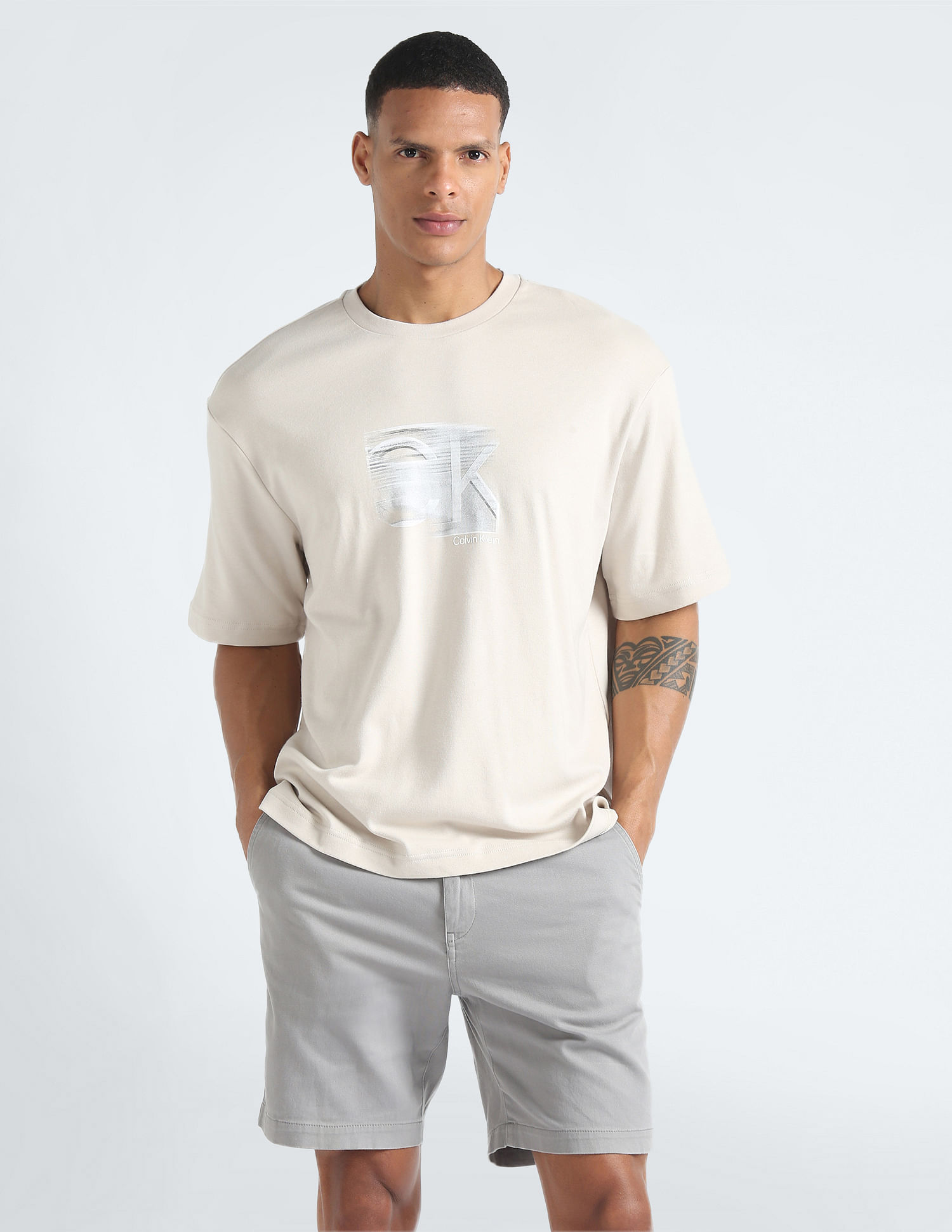 Calvin Klein Motion Logo Organic Cotton T-Shirt