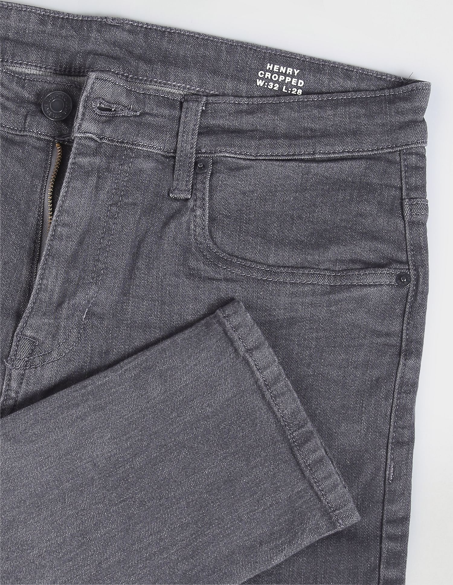 U.S. Polo Assn. Denim Co. Henry Cropped Fit Grey Jeans