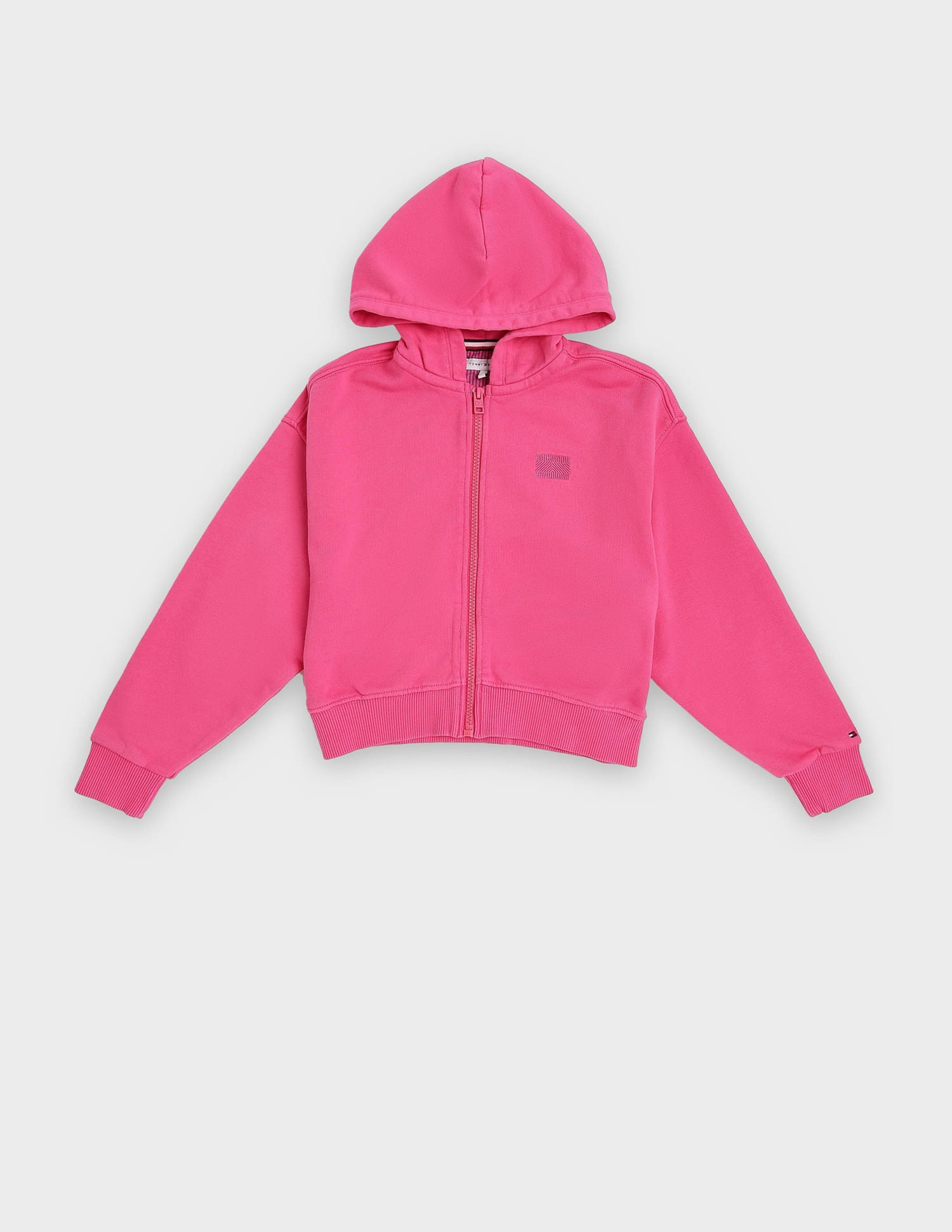 Buy Tommy Hilfiger Kids Girls Relaxed Fit Cotton Hooded Neck Jacket 